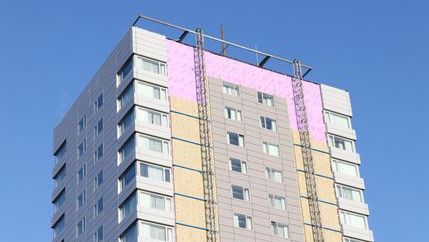Apartment Block in Leeds cladding being changed