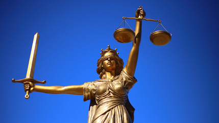 Lady Justice close up