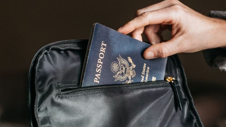 Passport in a bag