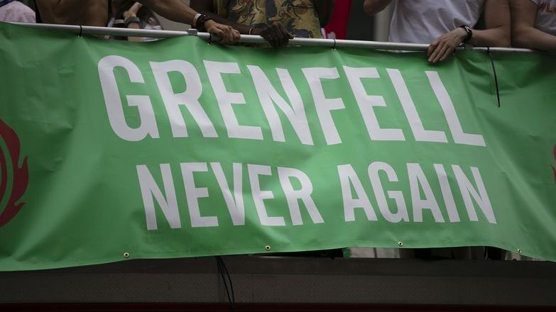 Grenfall never again sign