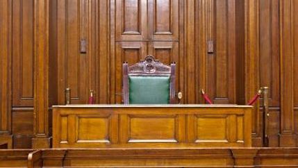 Judges chair at a Crown Court